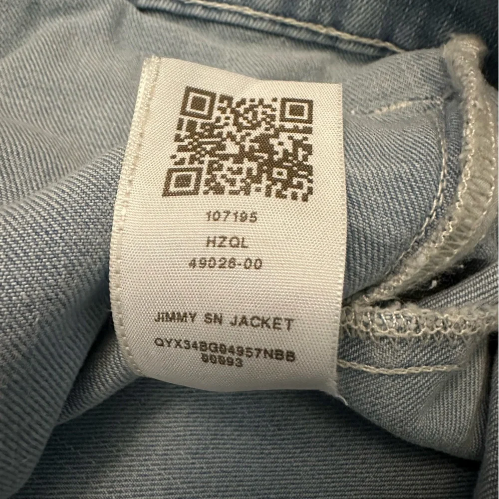 True Religion Jimmy SN Trucker Jacket Light Showers‎ Blue Fade Mens Medium NWT